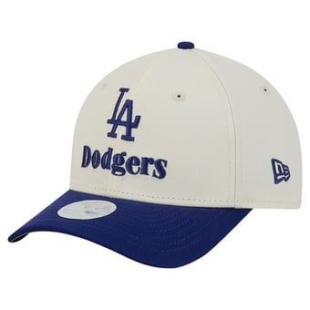Women's New Era Cream/Royal Los Angeles Dodgers Primary 9FORTY M-Crown Adjustable Hat