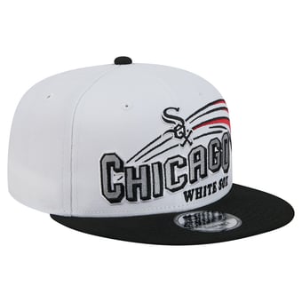 Men's New Era White Chicago White Sox Retro Sweep 9FIFTY Snapback Hat