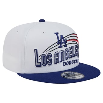 Men's New Era White Los Angeles Dodgers Retro Sweep 9FIFTY Snapback Hat