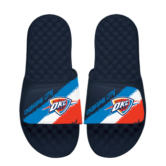 Unisex ISlide Oklahoma City Thunder Paint Stripes Slide Sandals