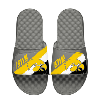 Unisex ISlide Iowa Hawkeyes Paint Stripes Slide Sandals