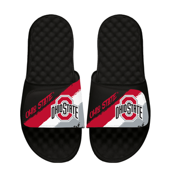 Unisex ISlide Ohio State Buckeyes Paint Stripes Slide Sandals