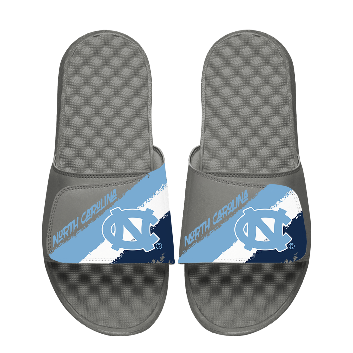 Unisex ISlide North Carolina Tar Heels Paint Stripes Slide Sandals