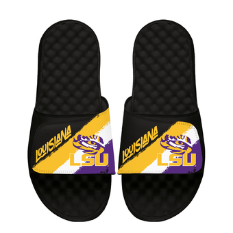 Unisex ISlide LSU Tigers Paint Stripes Slide Sandals