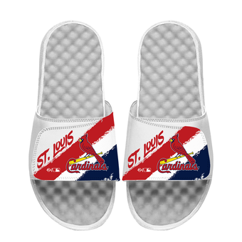 Unisex ISlide St. Louis Cardinals Paint Stripes Slide Sandals