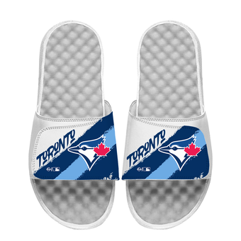 Unisex ISlide Toronto Blue Jays Paint Stripes Slide Sandals