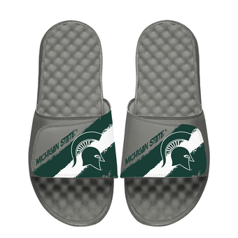 Unisex ISlide Michigan State Spartans Paint Stripes Slide Sandals