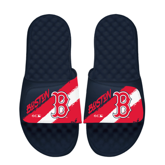 Unisex ISlide Boston Red Sox Paint Stripes Slide Sandals