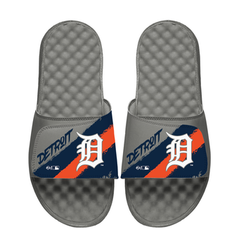 Unisex ISlide Detroit Tigers Paint Stripes Slide Sandals