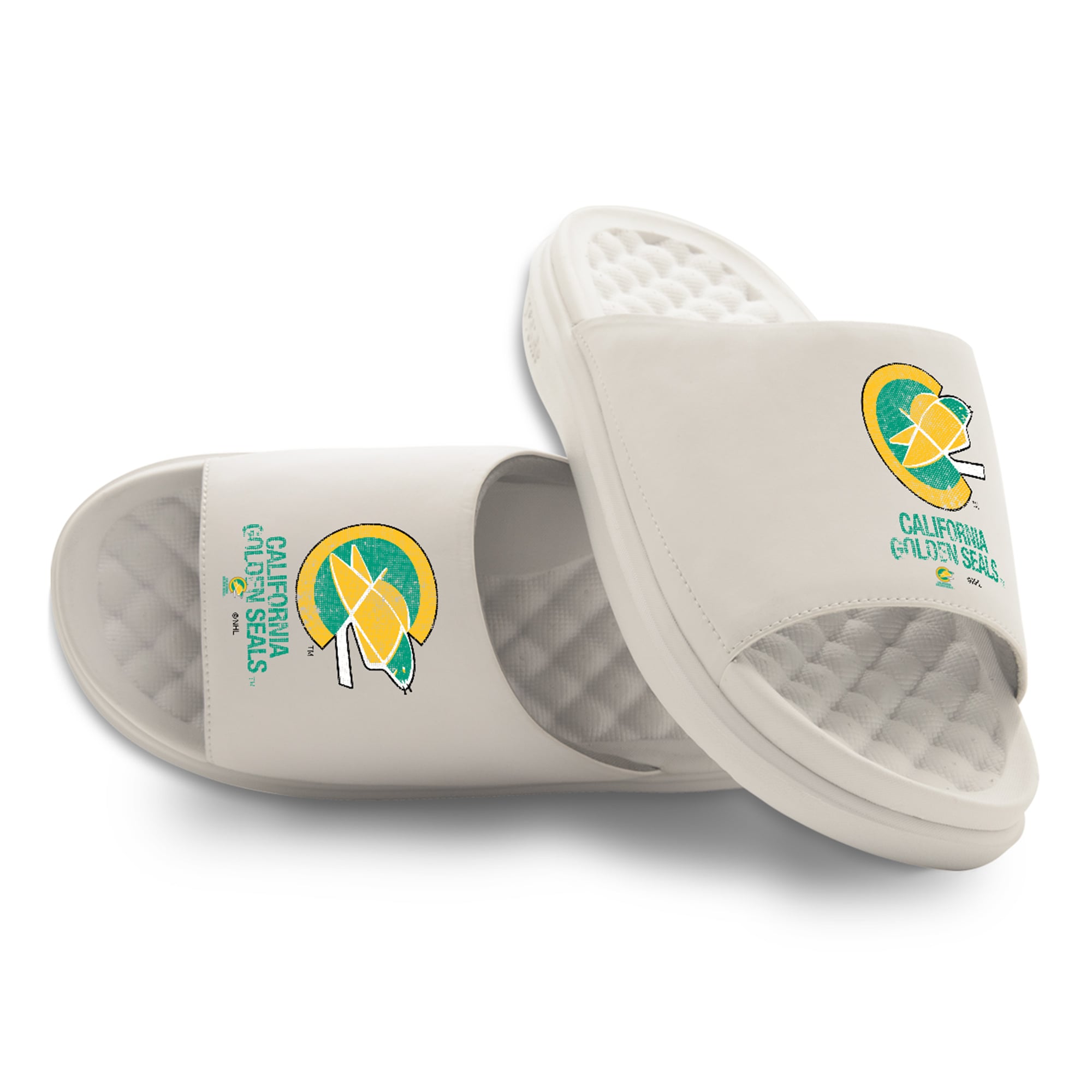 Unisex ISlide California Golden Seals Vintage Logo Motive Slide Sandals