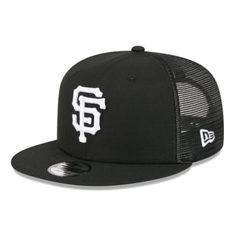 Men's New Era Black San Francisco Giants 9FIFTY Adjustable Trucker Hat