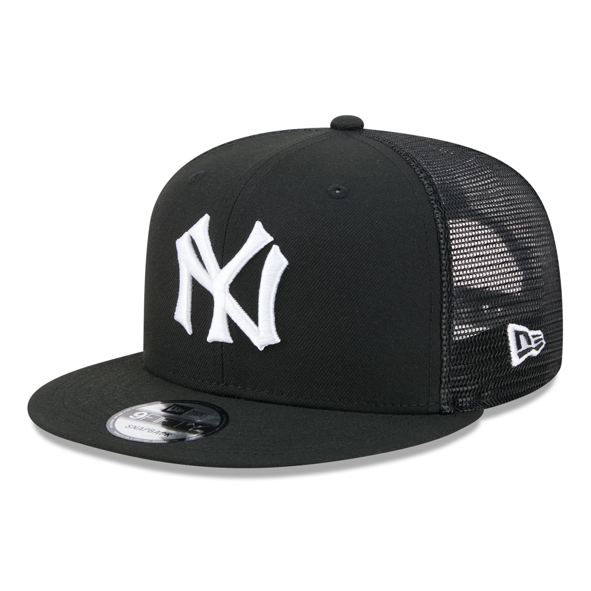 Men's New Era Black New York Yankees 9FIFTY Adjustable Trucker Hat