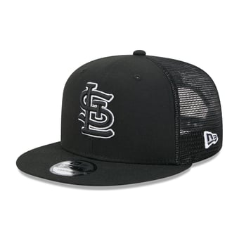Men's New Era Black St. Louis Cardinals 9FIFTY Adjustable Trucker Hat