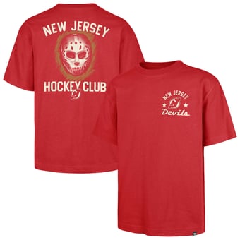 Men's '47  Red New Jersey Devils HPD Mask Foundation T-Shirt