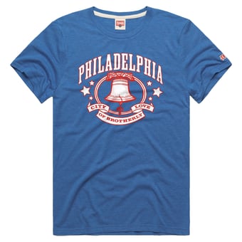 Men's Homage Royal Philadelphia Phillies Tri-Blend Hyperlocal T-Shirt