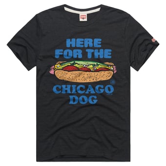 Men's Homage Charcoal Chicago Cubs Tri-Blend Hyperlocal T-Shirt