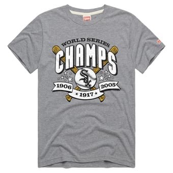 Men's Homage Gray Chicago White Sox Tri-Blend Hyperlocal T-Shirt