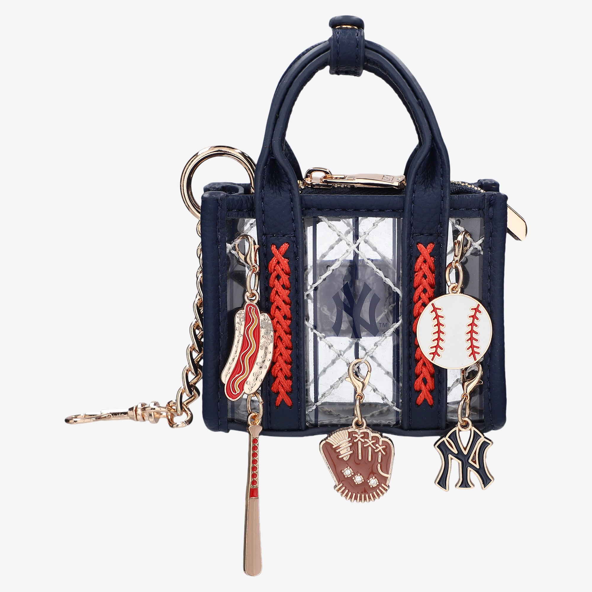Montana West New York Yankees Clear Bag Charm