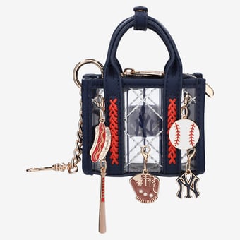 Montana West New York Yankees Clear Bag Charm