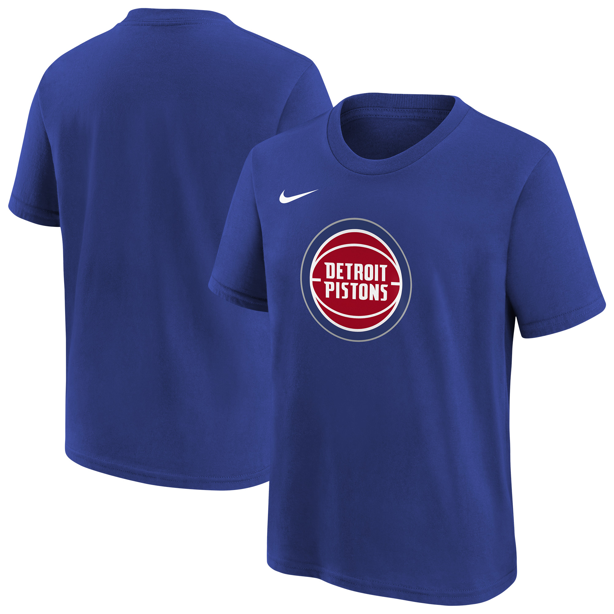 Youth Nike  Blue Detroit Pistons Team Essential Logo T-Shirt