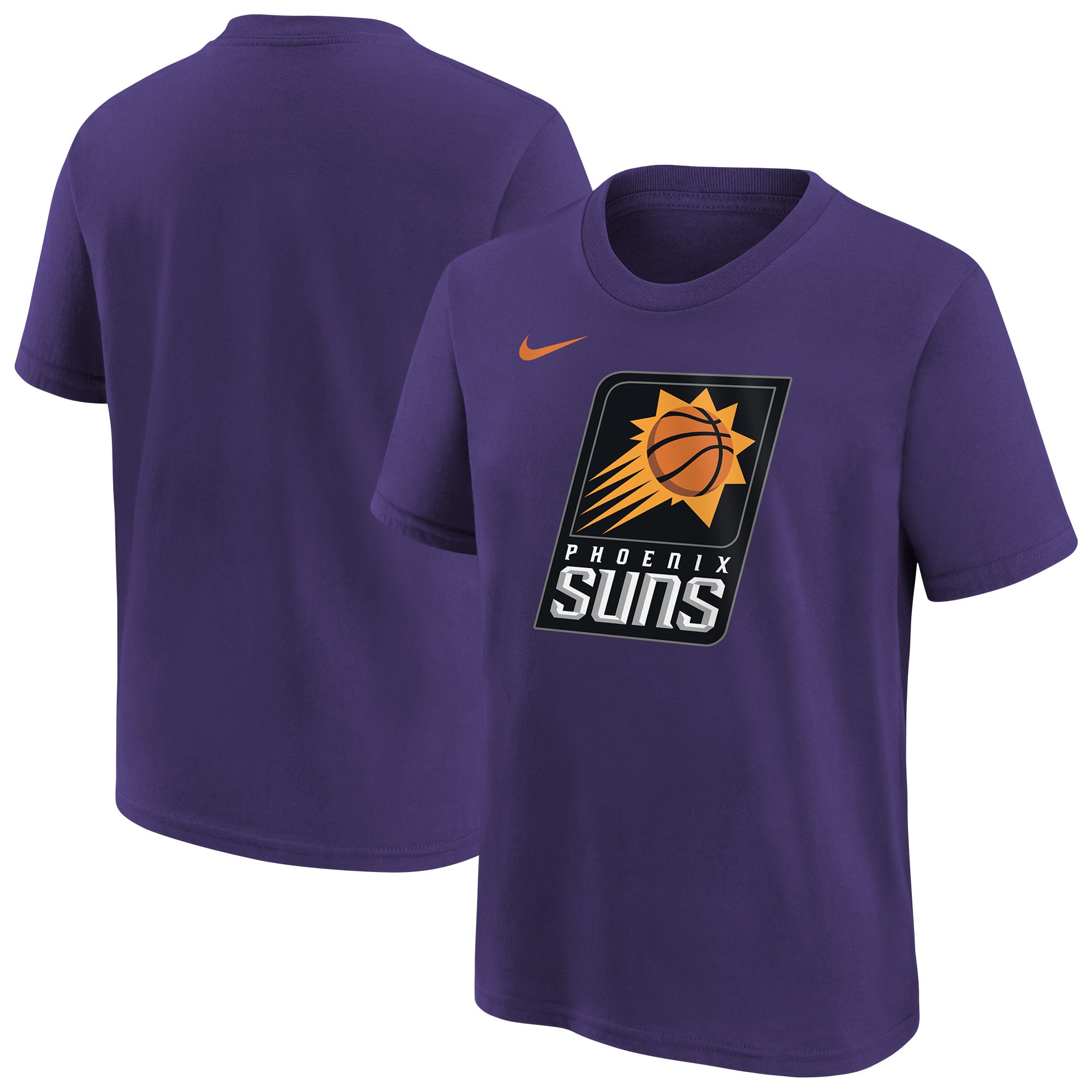 Youth Nike Purple Phoenix Suns Team Essential Logo T-Shirt