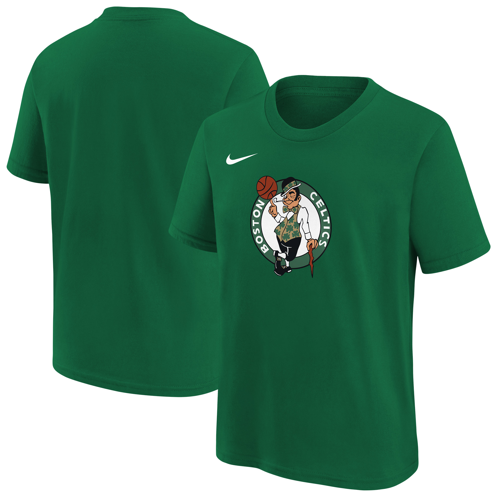 Youth Nike Kelly Green Boston Celtics Team Essential Logo T-Shirt