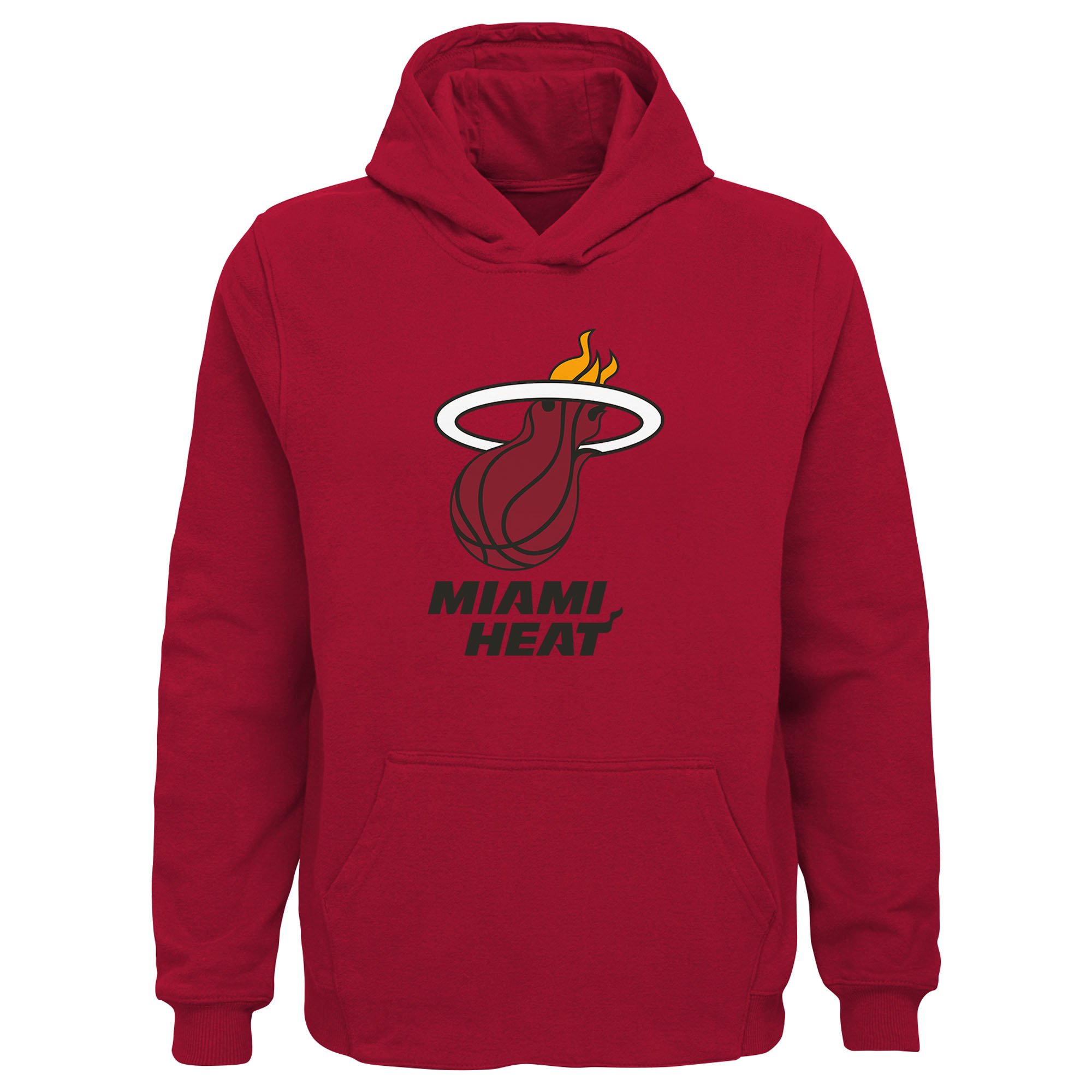Outerstuff Big Boys' and Girls' Red Miami Heat Primary Logo Pullover Hoodie - Red