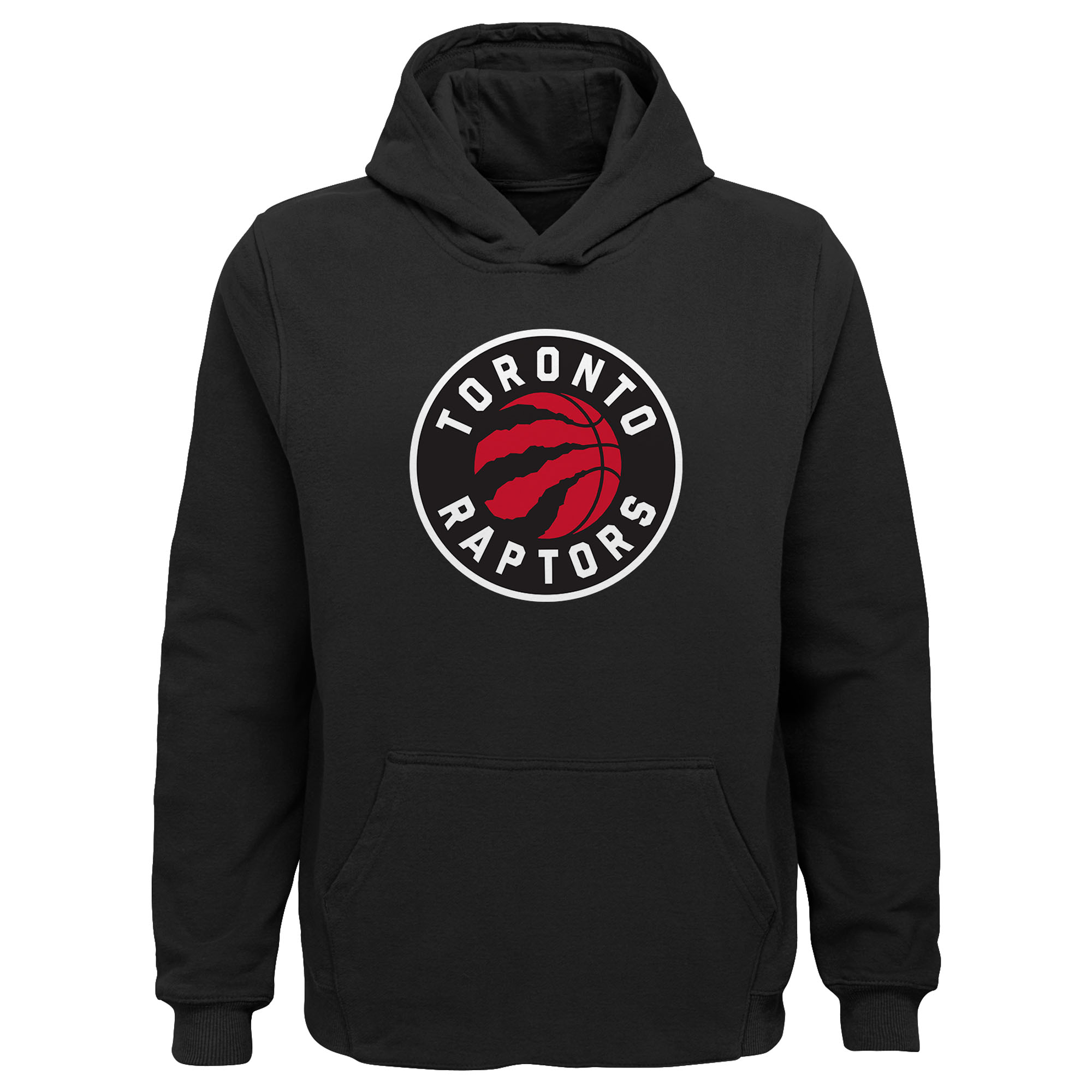 Youth Outerstuff Black Toronto Raptors Primary Logo Pullover Hoodie