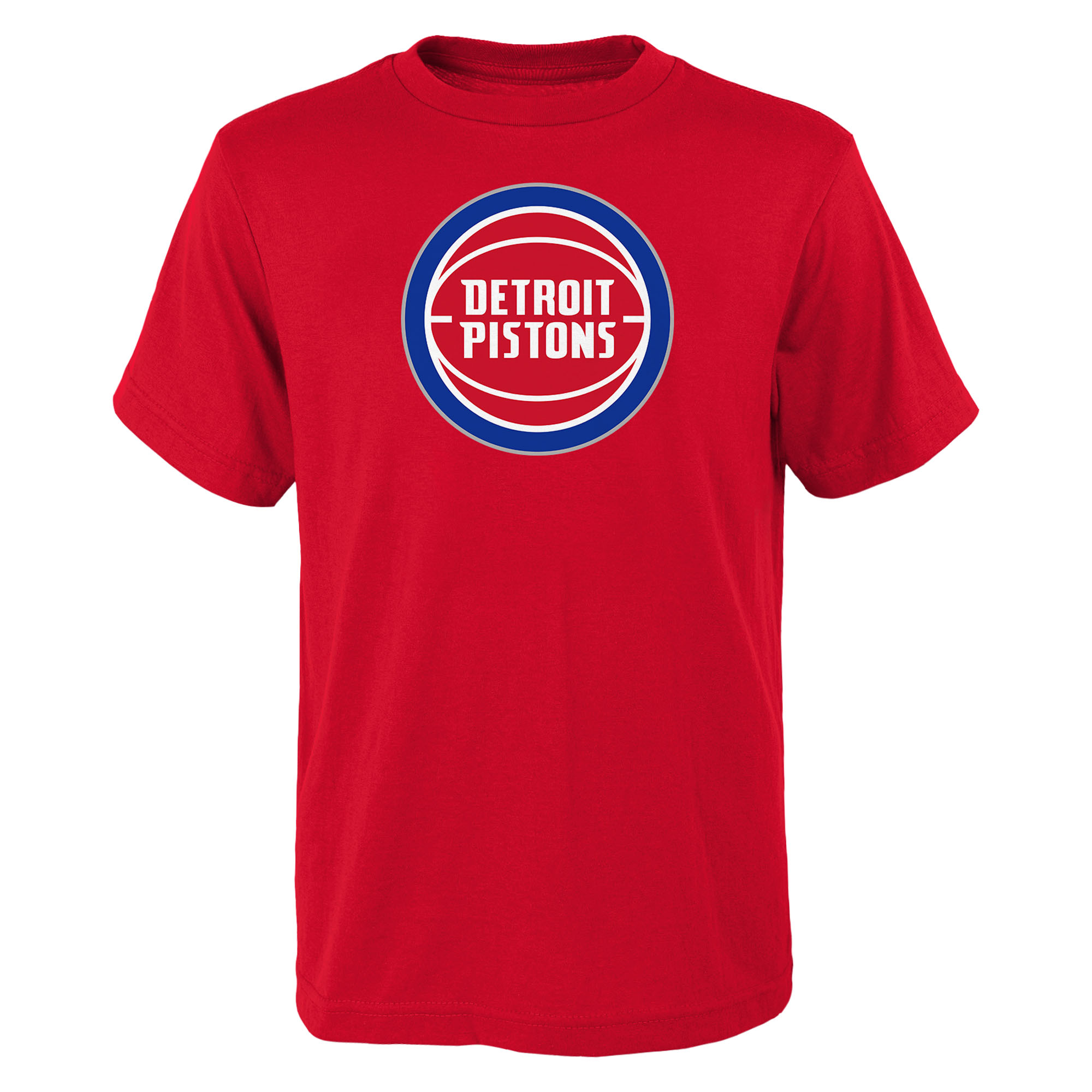 Outerstuff Big Boys' and Girls' Red Detroit Pistons Primary Logo T-Shirt - Red
