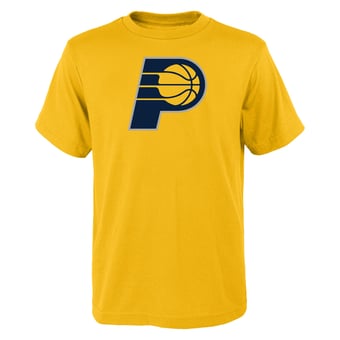 Youth Outerstuff Yellow Indiana Pacers Primary Logo T-Shirt
