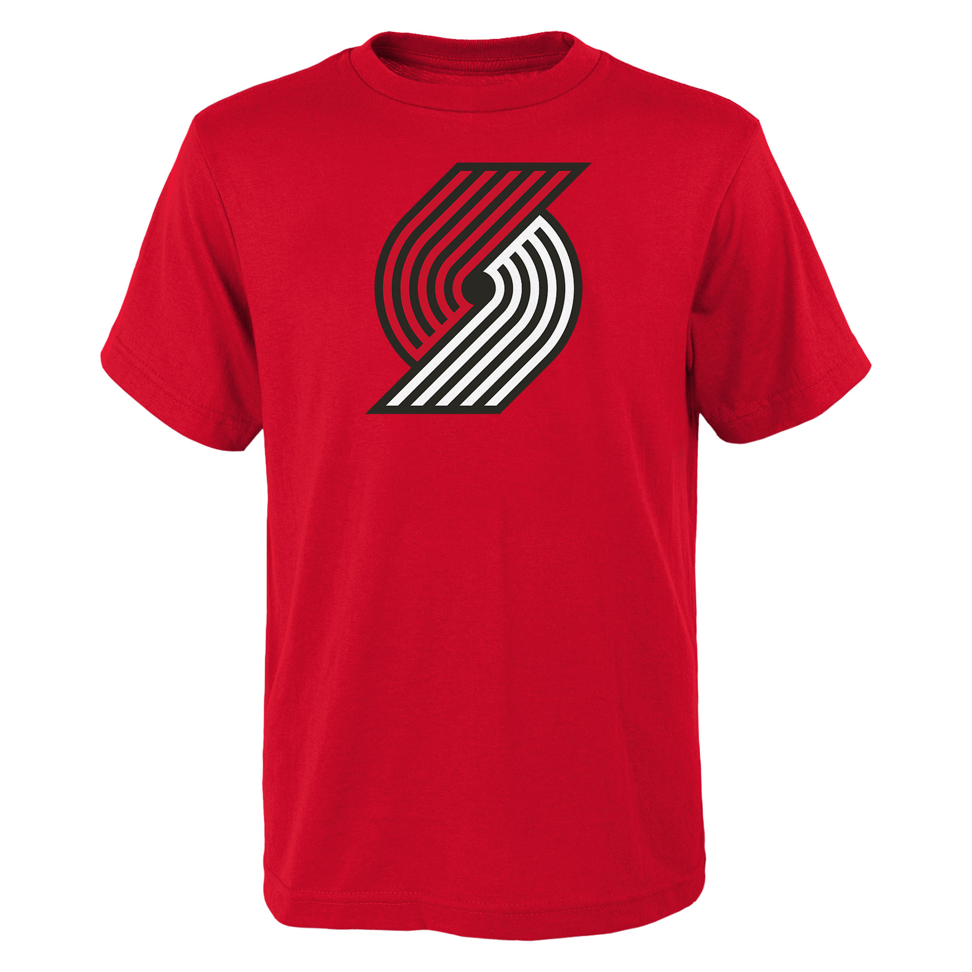 Outerstuff Big Boys' and Girls' Red Portland Trail Blazers Primary Logo T-Shirt - Red