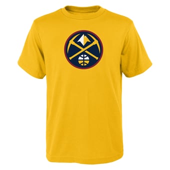 Youth Outerstuff Yellow Denver Nuggets Primary Logo T-Shirt