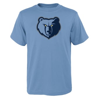 Youth Outerstuff Light Blue Memphis Grizzlies Primary Logo T-Shirt