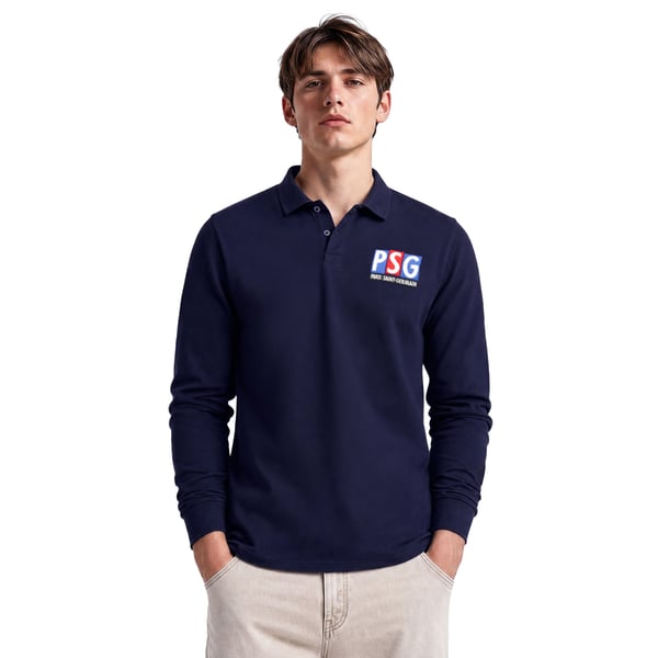 Polo à manches longues PSG Timeless - Bleu