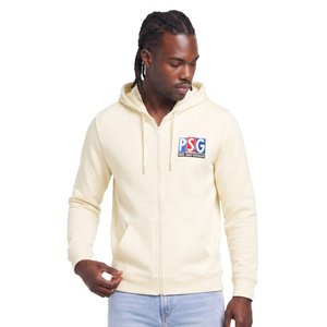 Sweat à capuche zippé PSG Timeless Logo - Beige clair, vue 2