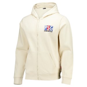 Sweat à capuche zippé PSG Timeless Logo - Beige clair, vue 4