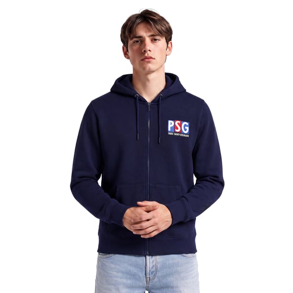 Sweat à capuche zippé PSG Timeless - Bleu