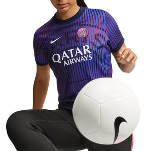 Maillot Pre-Match PSG Nike Dri-FIT Extérieur - Bleu - Femme, vue 4