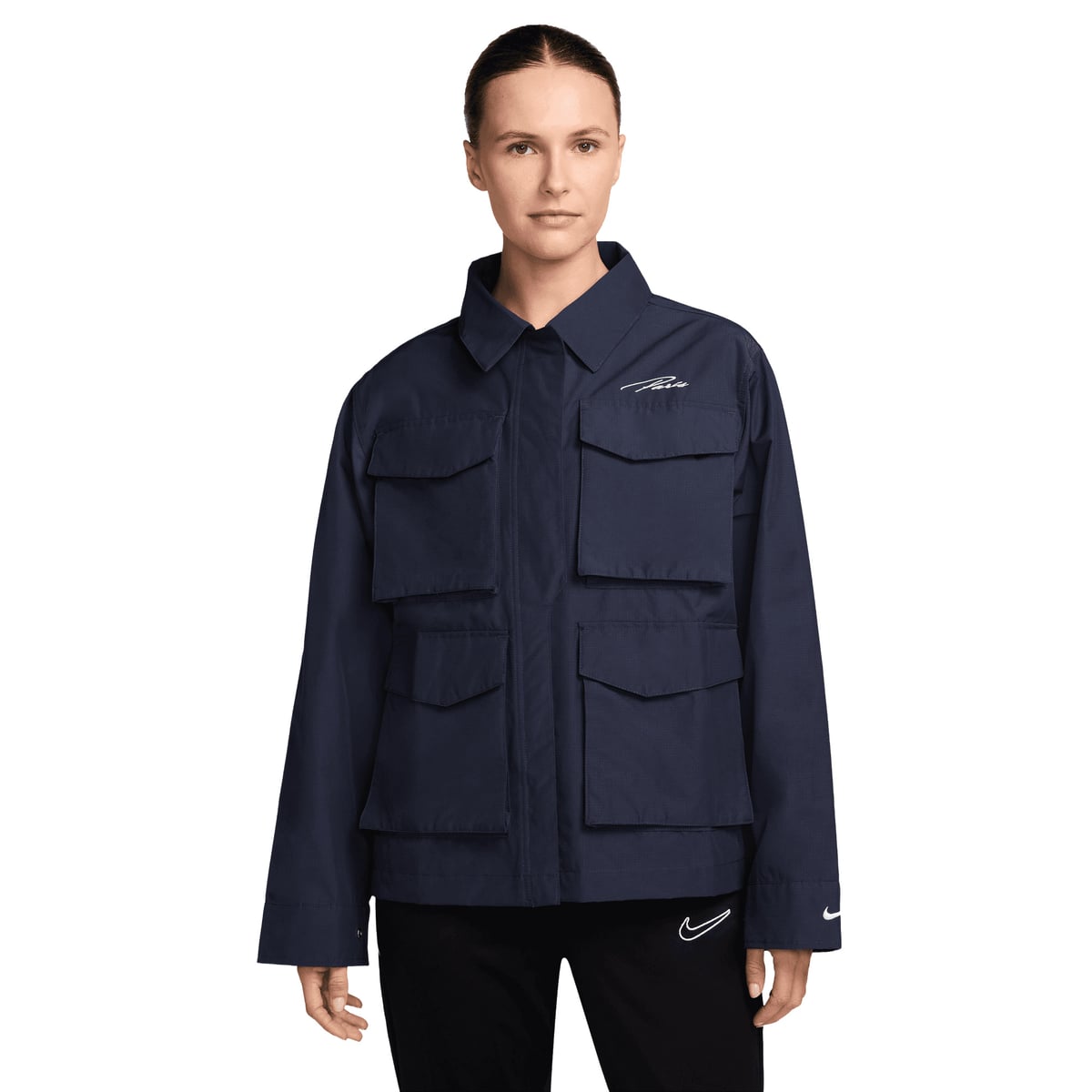 Veste Cargo PSG Nike Essential Woven - Bleu - Femme