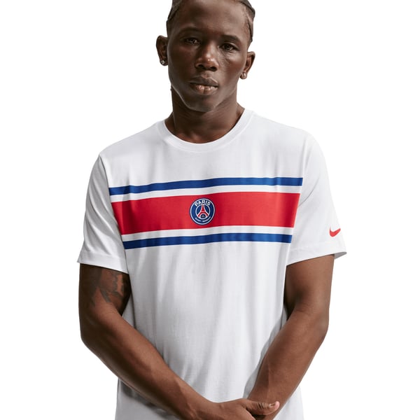 T-Shirt PSG Nike Crest - Blanc