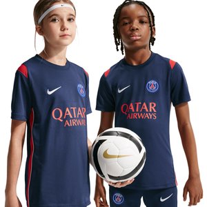 Haut de foot en maille à manches courtes Nike Dri-FIT Paris Saint-Germain Academy Pro pour ado - Bleu, vue 2
