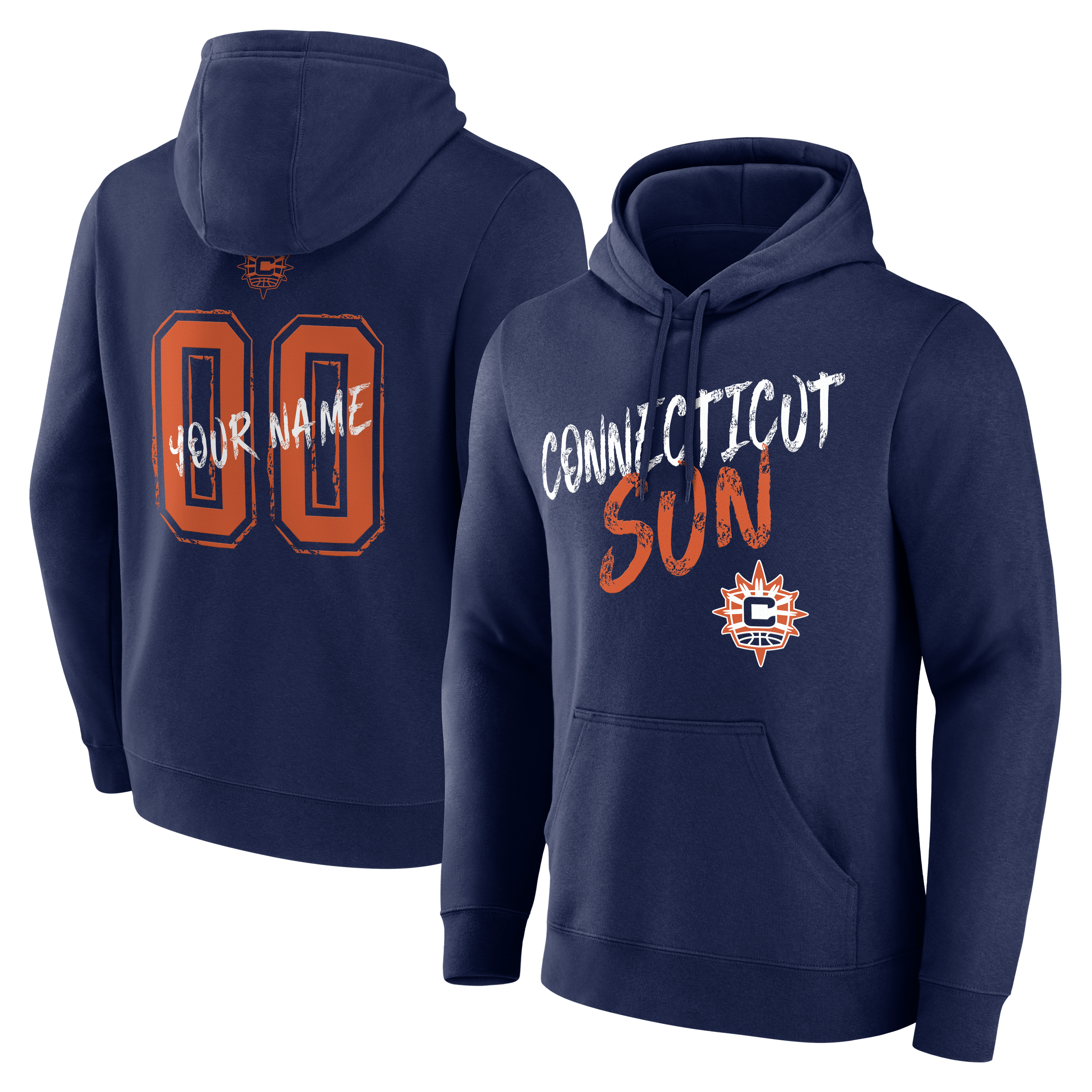 Men’s Navy Connecticut Sun Big & Tall Hustle Personalized Name & Number Hoodie Men’s Navy Connecticut Sun Big & Tall Hustle Personalized Name & Number Hoodie