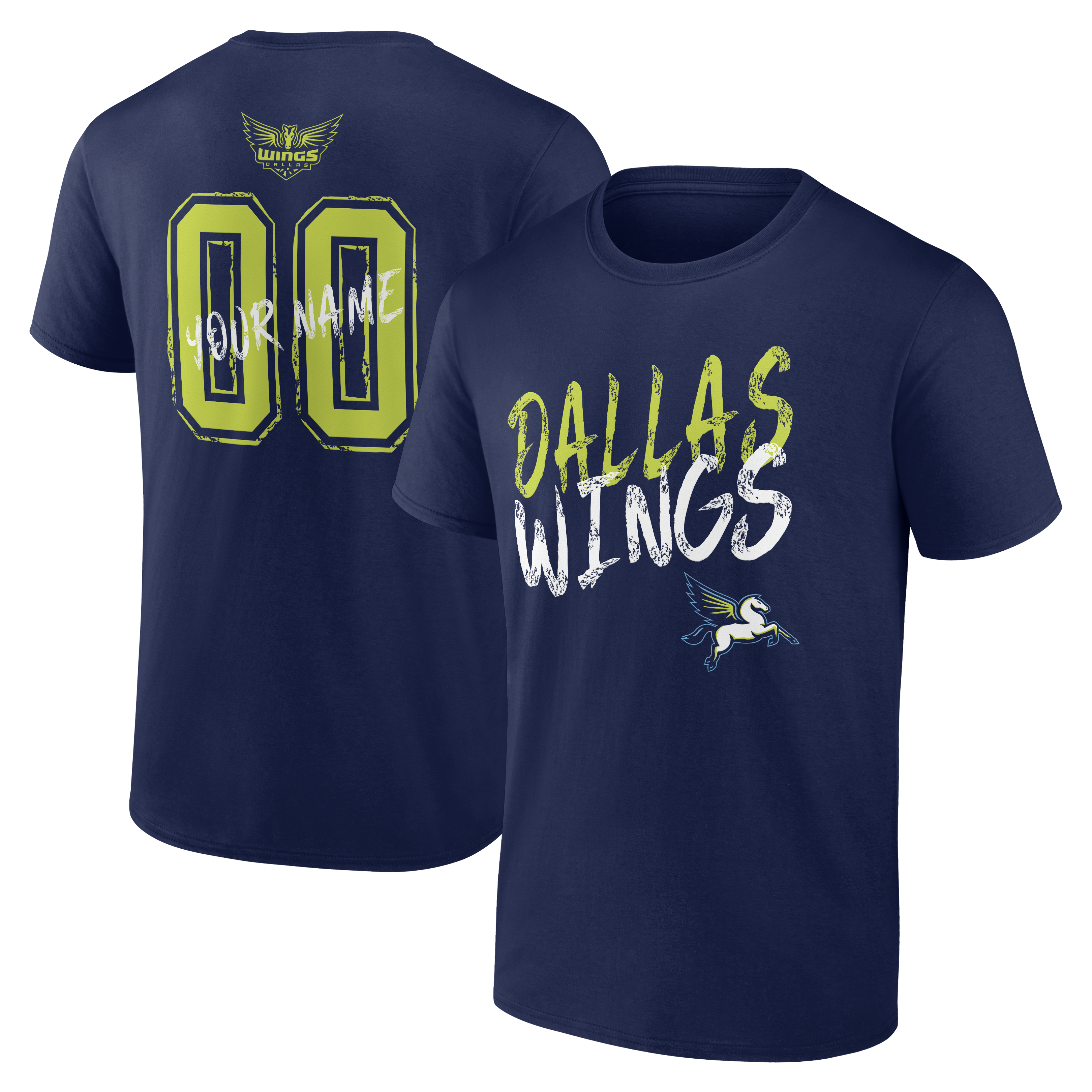 Men’s Navy Dallas Wings Big & Tall Hustle Personalized Name & Number T-Shirt Men’s Navy Dallas Wings Big & Tall Hustle Personalized Name & Number T-Shirt