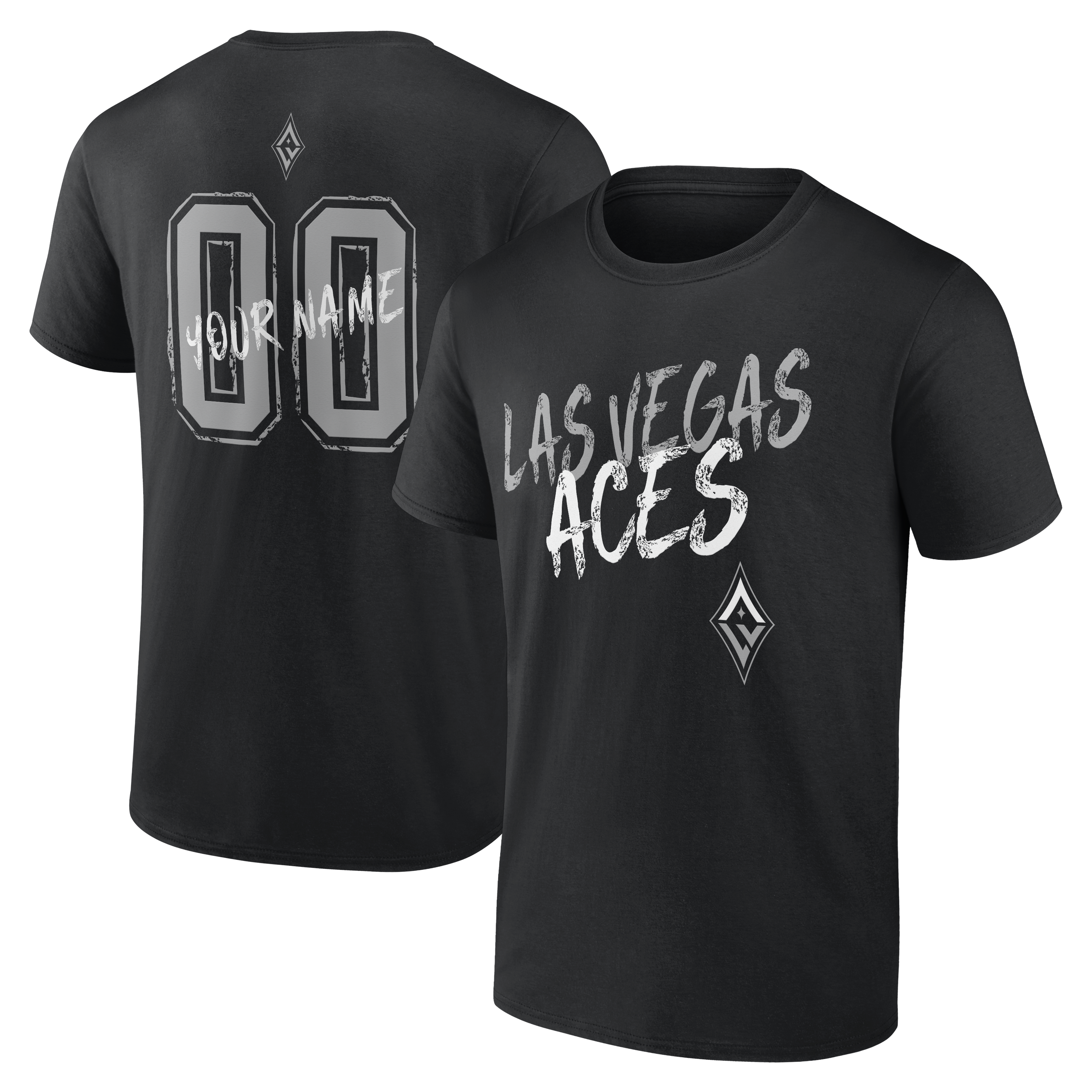 Men’s Black Las Vegas Aces Big & Tall Hustle Personalized Name & Number T-Shirt Men’s Black Las Vegas Aces Big & Tall Hustle Personalized Name & Number T-Shirt