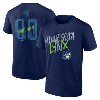 Men's Navy Minnesota Lynx Big & Tall Hustle Personalized Name & Number T-Shirt