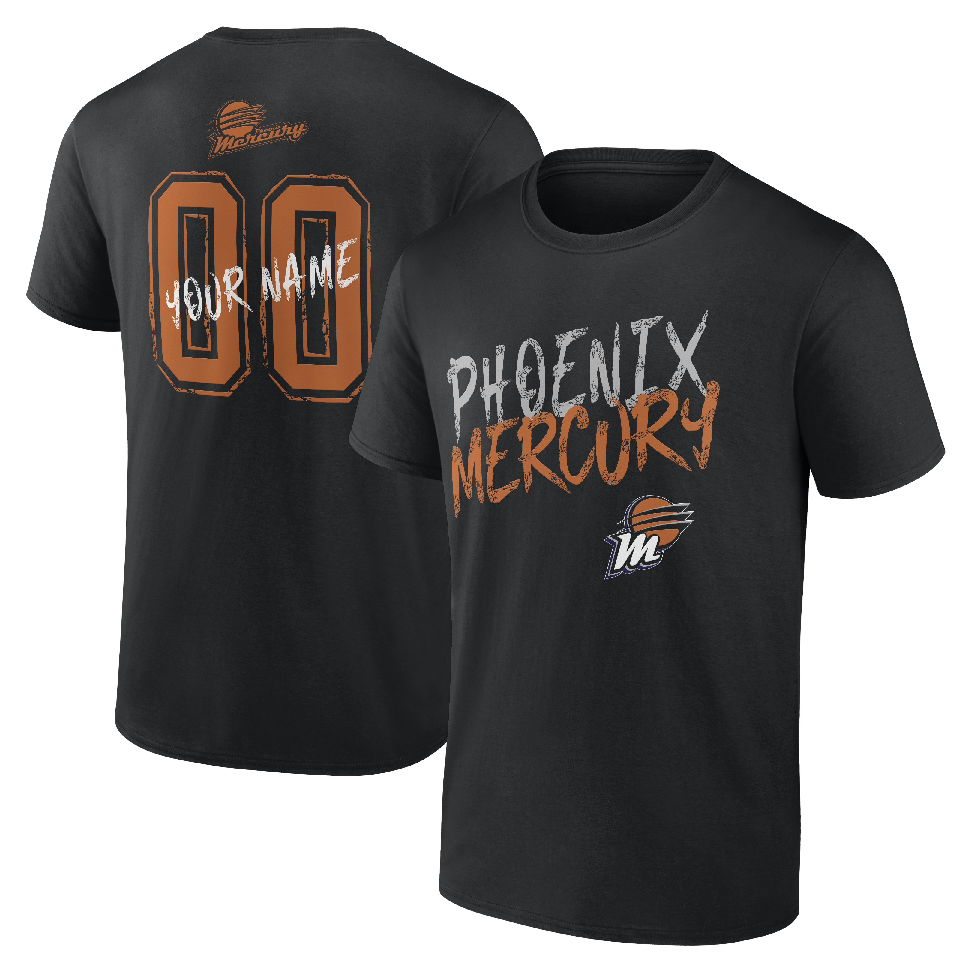 Men’s Black Phoenix Mercury Big & Tall Hustle Personalized Name & Number T-Shirt Men’s Black Phoenix Mercury Big & Tall Hustle Personalized Name & Number T-Shirt