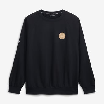 Men's Levelwear  Black Chicago Cubs Connect Logo Sweatshirt