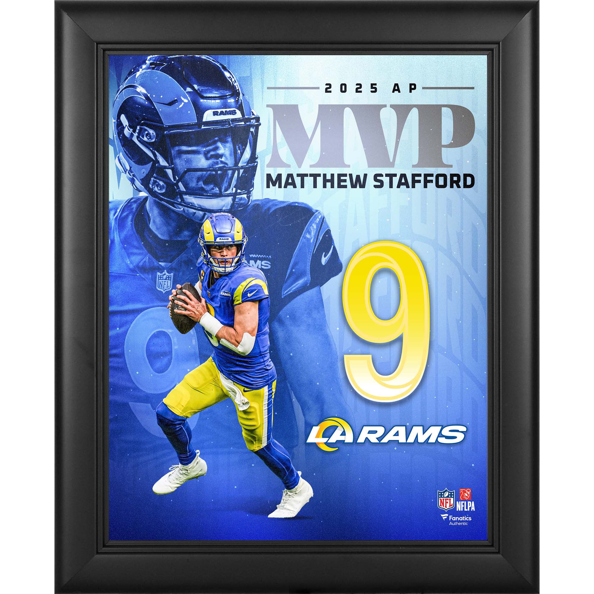 Matthew Stafford Los Angeles Rams Framed 13" x 16" 2025 NFL Most Valuable Player Collage