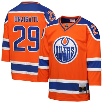 Youth Mitchell & Ness Leon Draisaitl Orange Edmonton Oilers 2016 Heritage Classic Power Play 2.0 Player Jersey