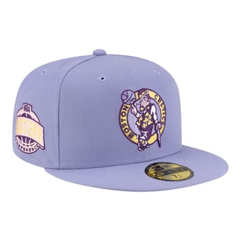 Men's New Era Lavender Boston Celtics Color Pack 59FIFTY Fitted Hat